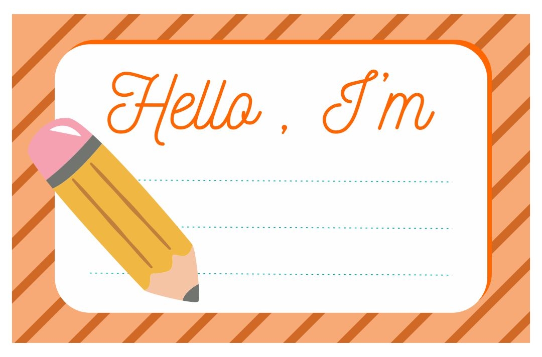 Free Printable Name Badge Template Printable Templates