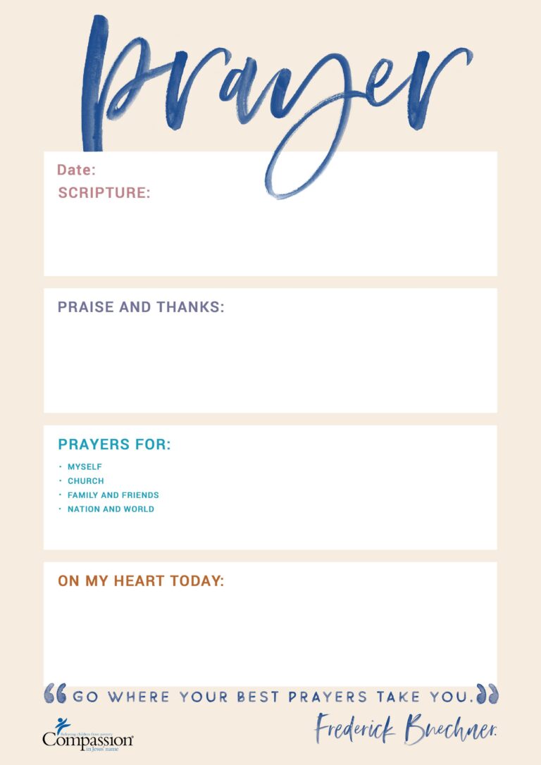 Free Printable Prayer Journal