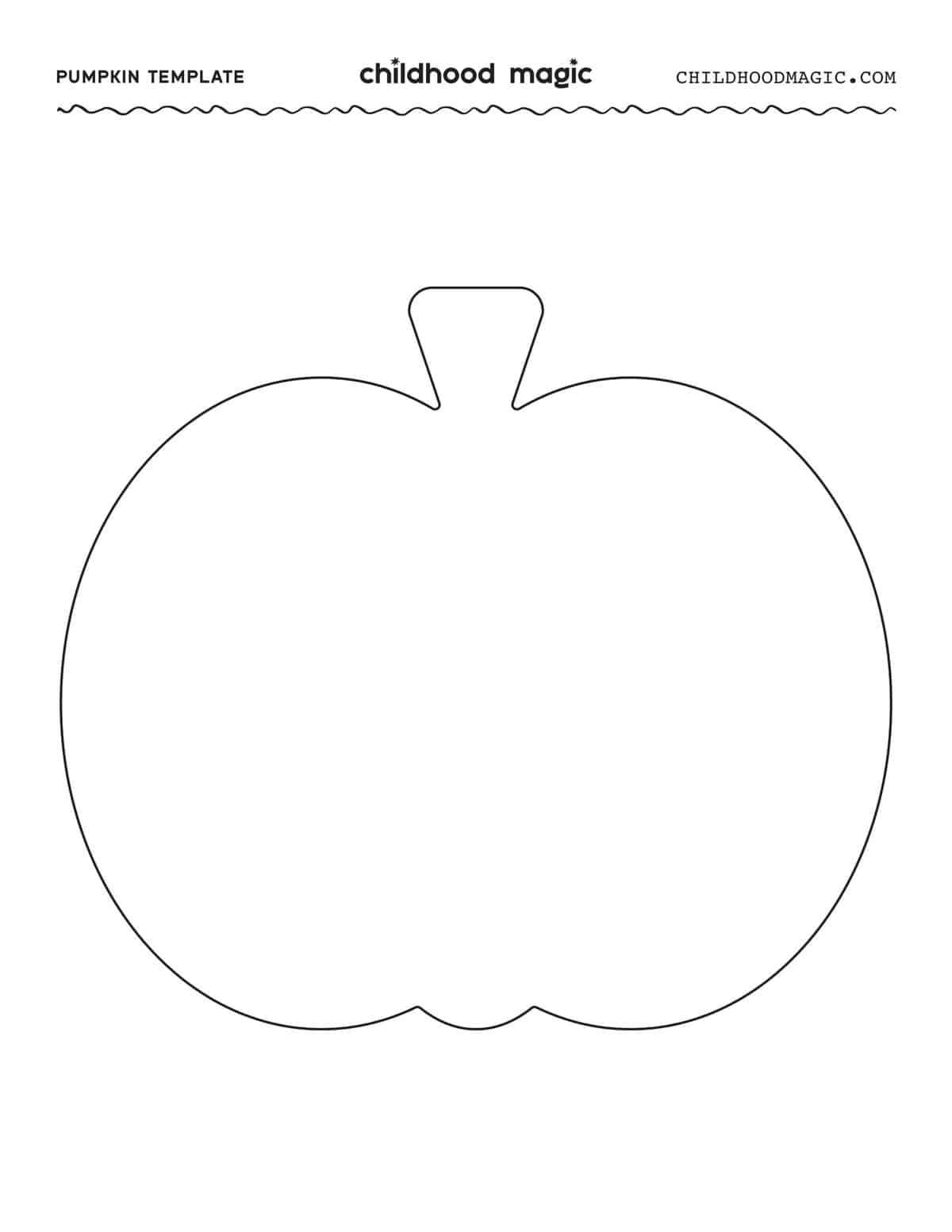 Free Printable Pumpkin Template Free Printable
