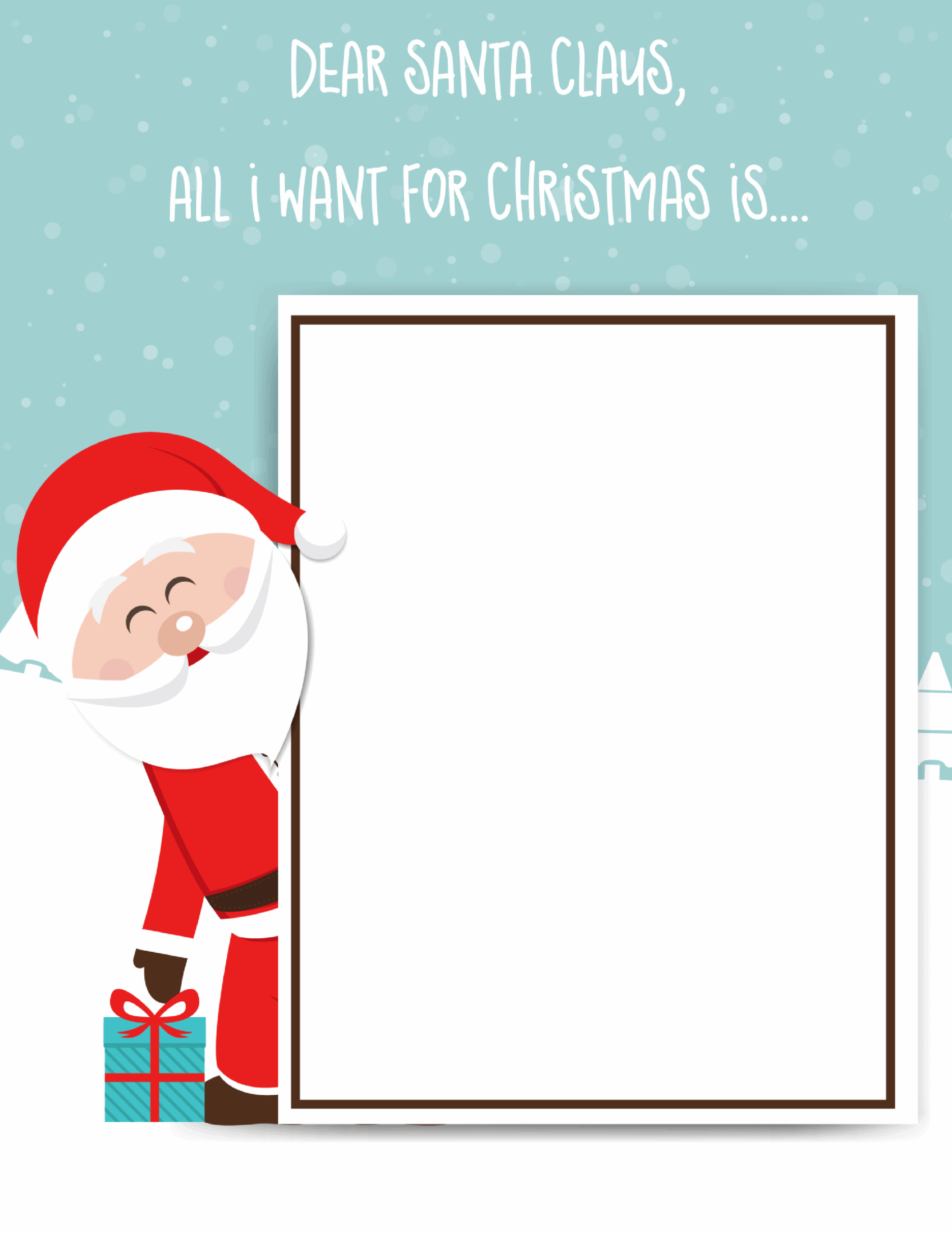 Free Printable Santa Claus Letter Template Printable Templates