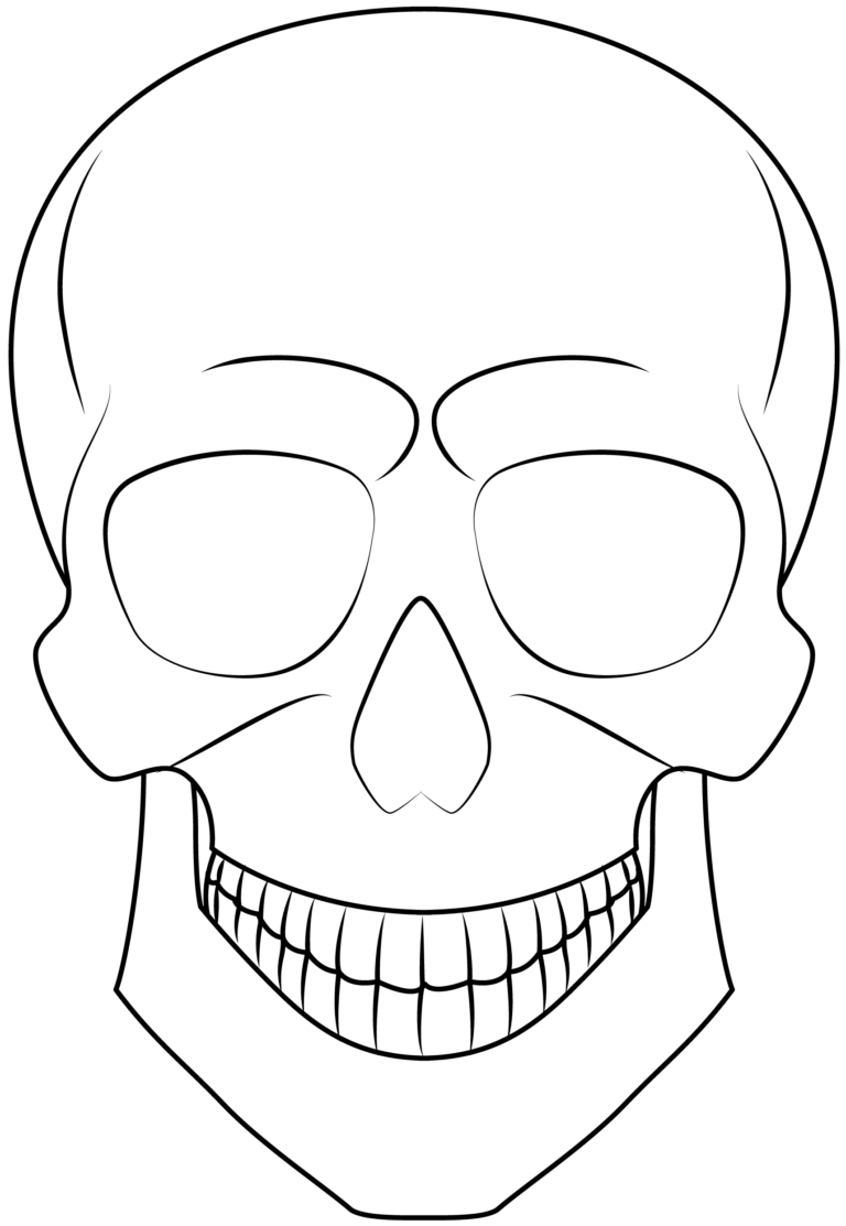 Free Printable Skull Template Printable Templates Online By Paul 