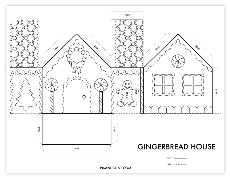 Free Printable Template For Gingerbread House Download Free Printable 