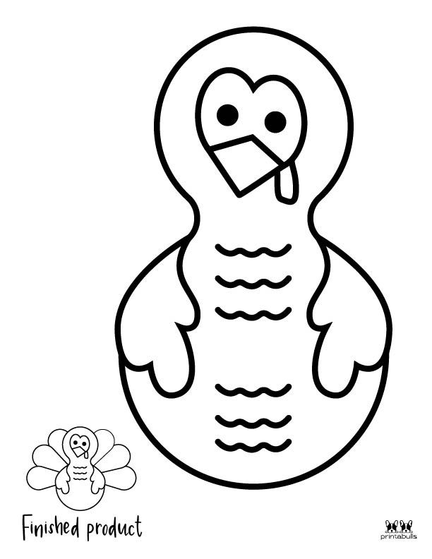 Free Printable Turkey Craft Template Content Calendar Template