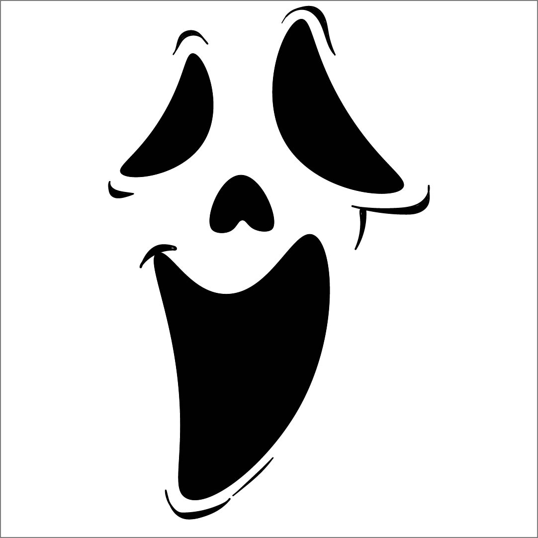 Ghost Face Stencils Printable