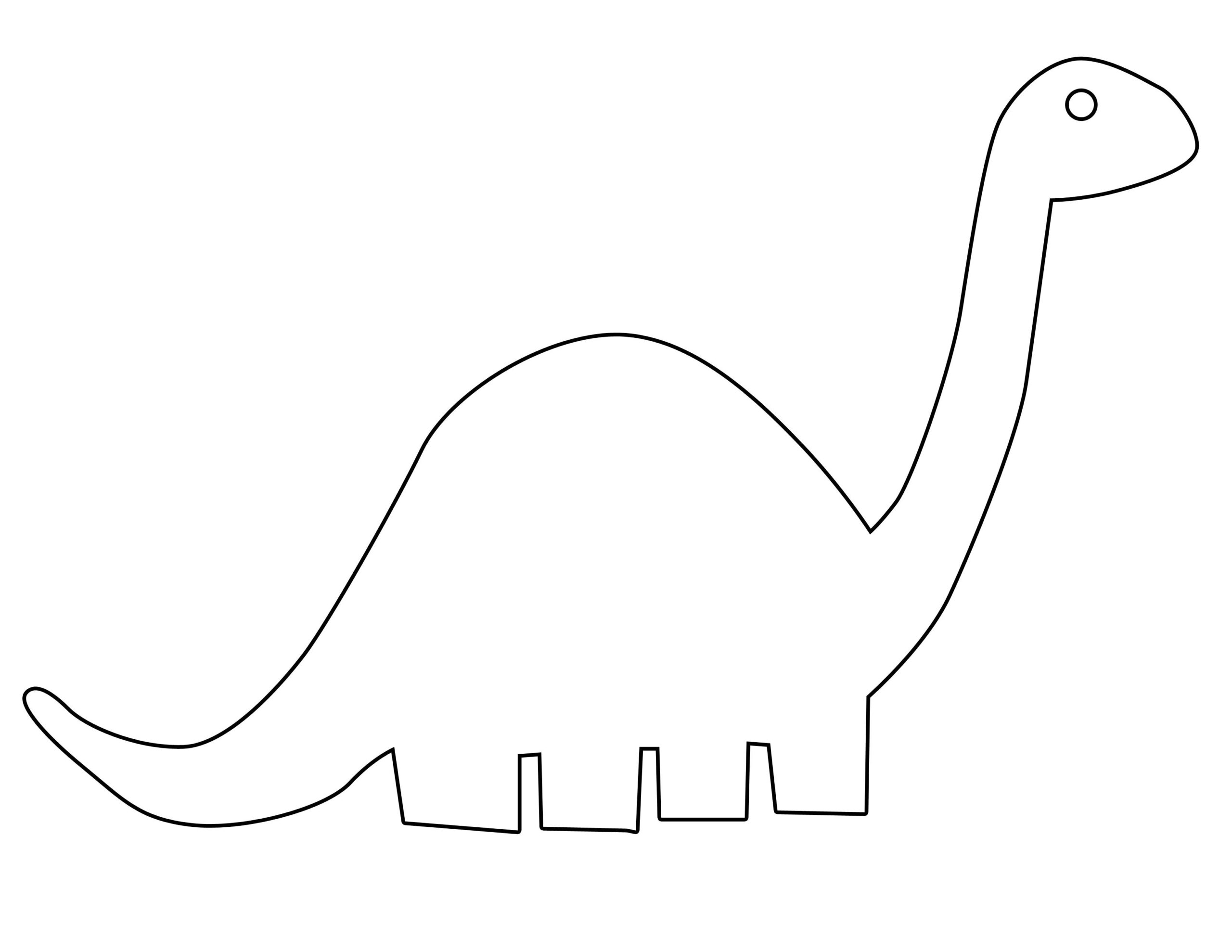 Large Dinosaur Printable Template Linda Bail