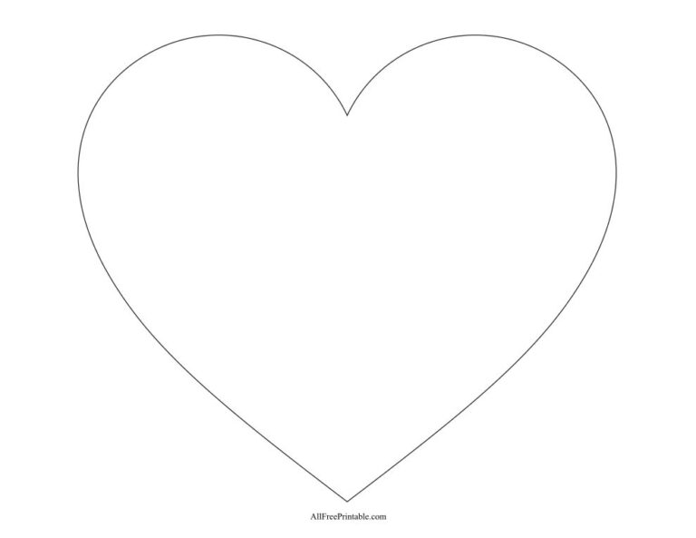 Large Heart Templates Free Printable