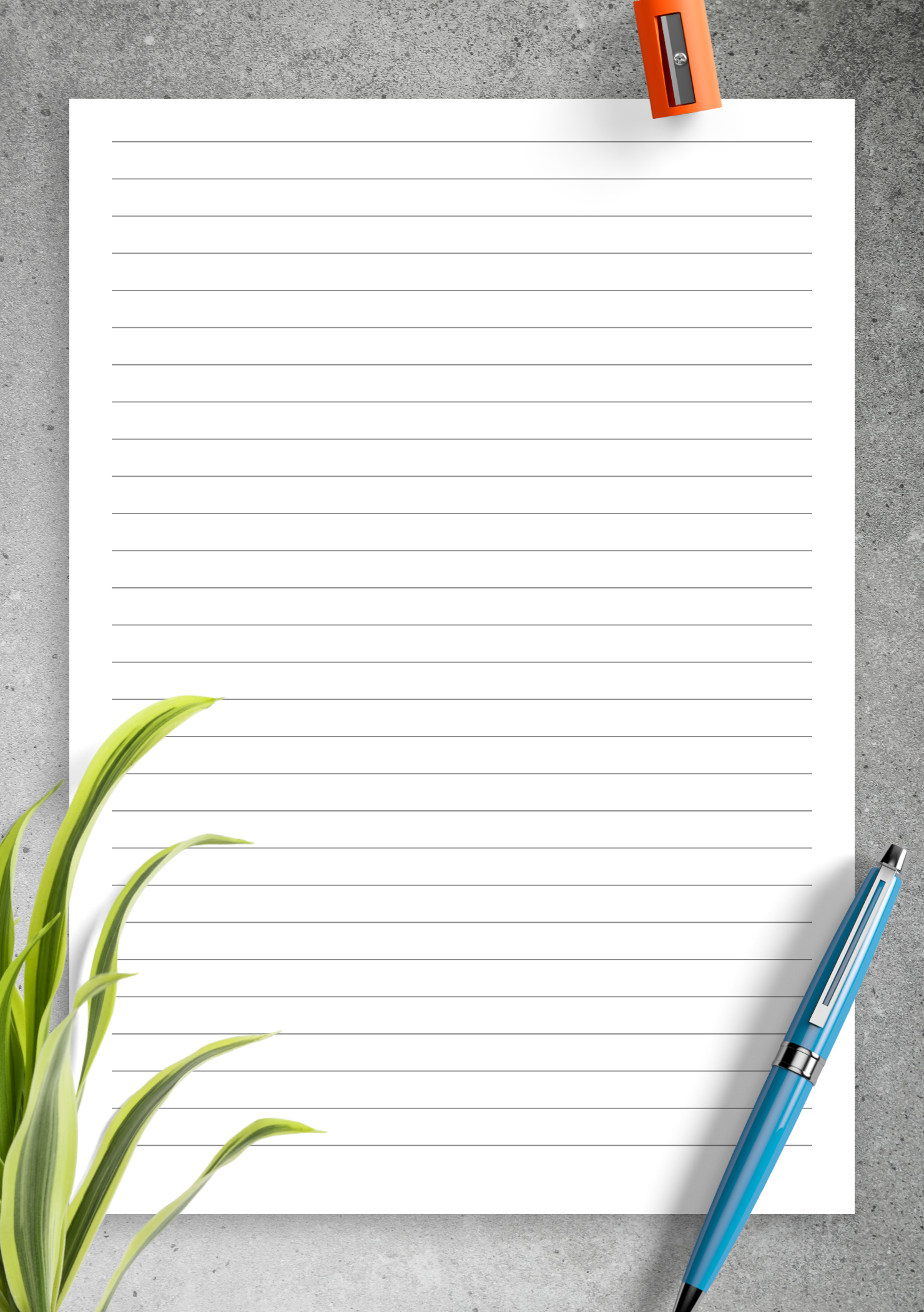Lined Stationery Templates