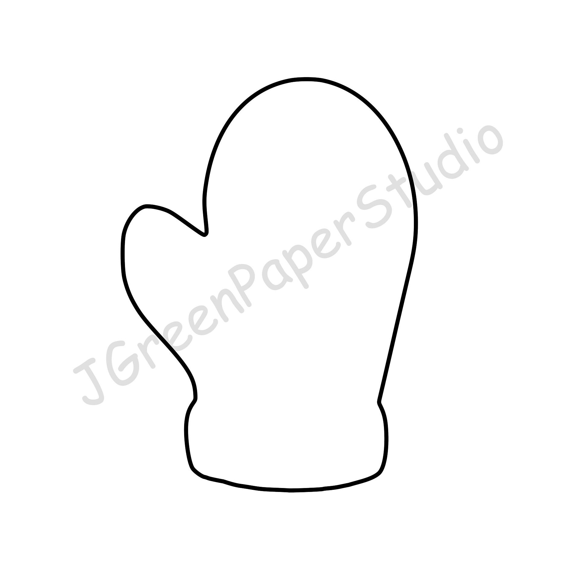 Mitten Template Free Printable Free Printable