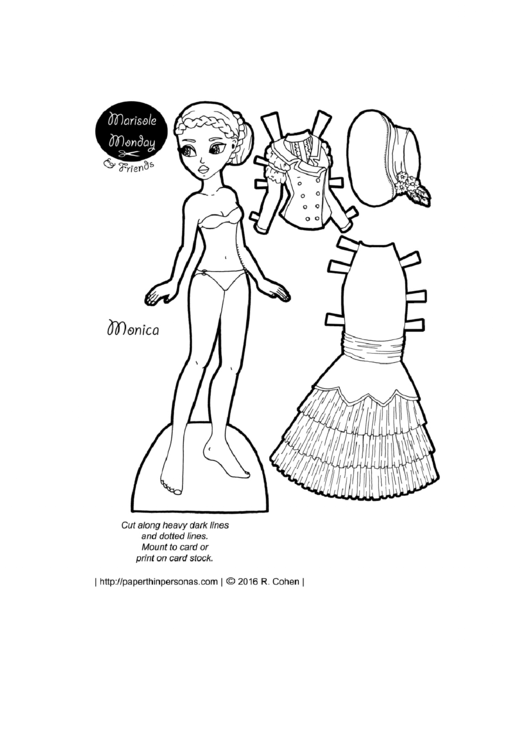 Paper Doll Template Printable Pdf Download