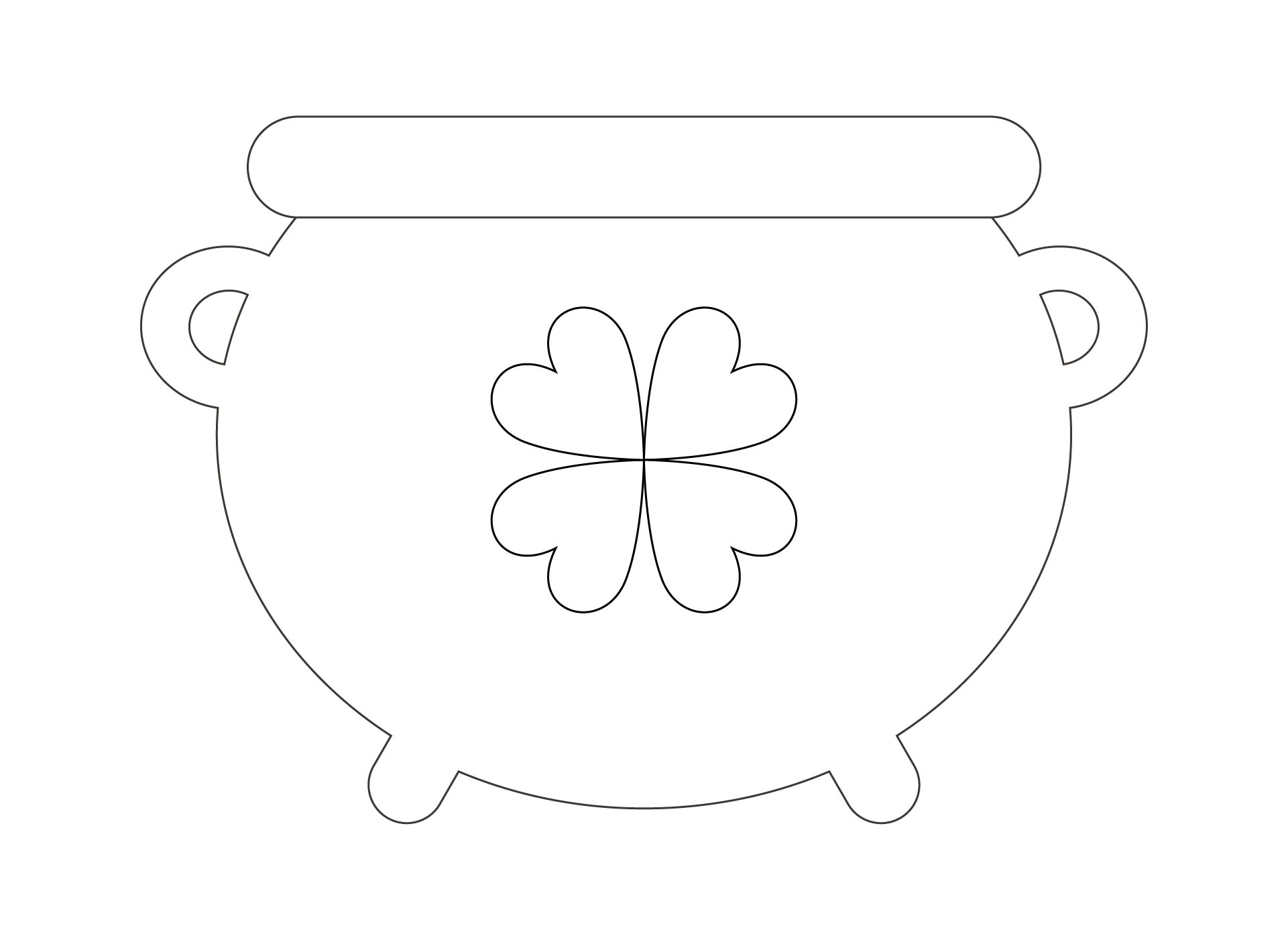 Pot Of Gold Template Printable Printables Template Free