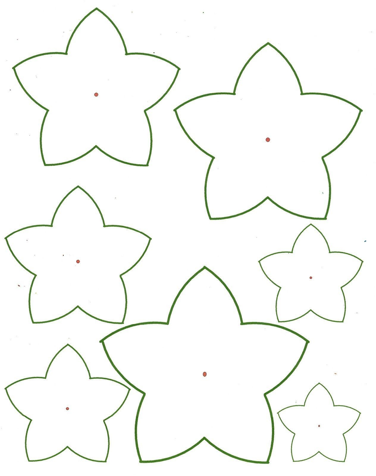 Printable 3D Flower Template Content Calendar Template