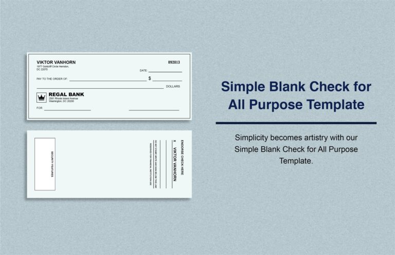 Printable Blank Business Check Template Printables Template Free