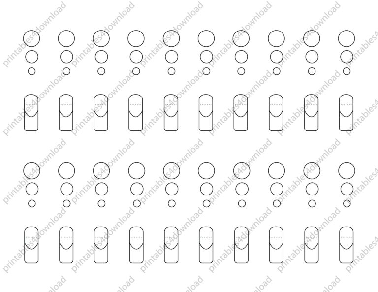 Printable Blank Nail Template