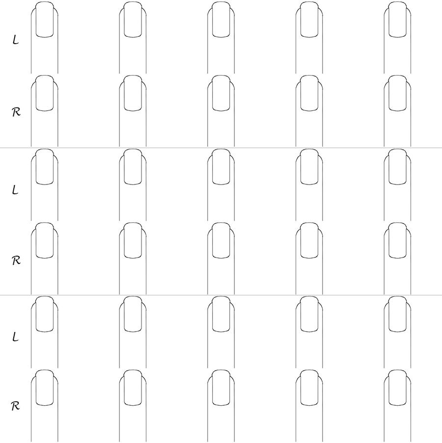 Printable Blank Nail Template Printable JD