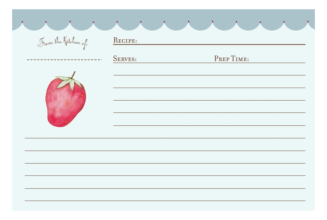  Printable Blank Recipe Card Template
