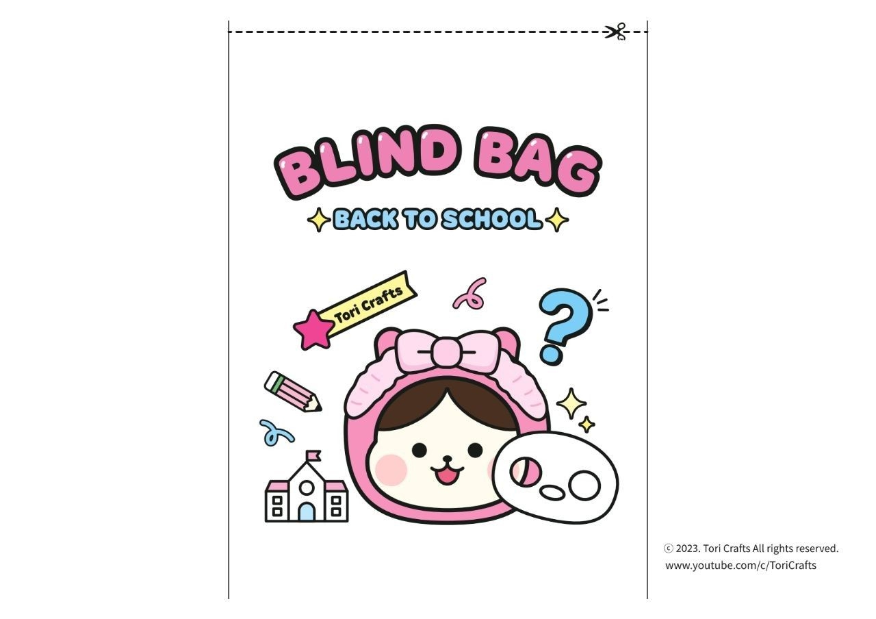 Printable Blind Bag Template Templates Hexagon