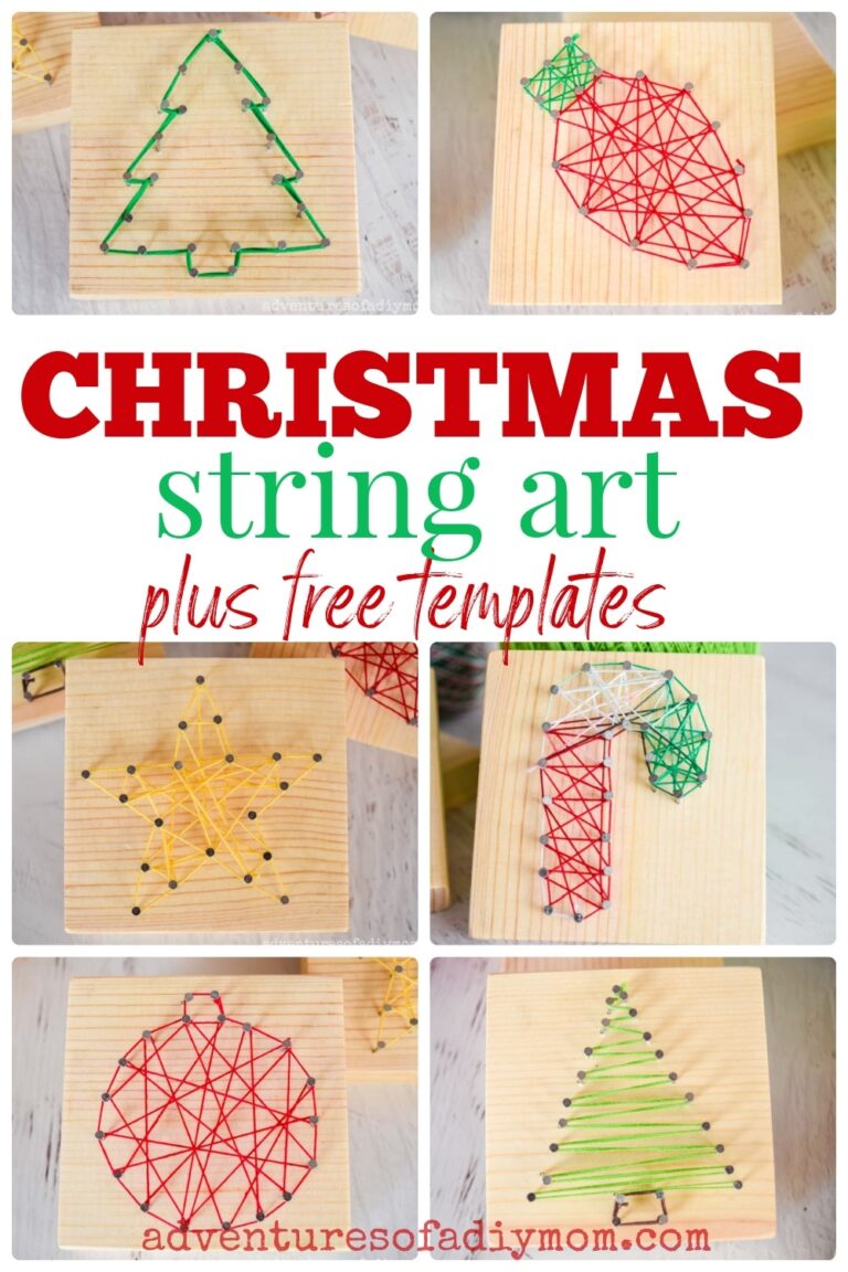 Printable Christmas String Art Templates Printables Template Free