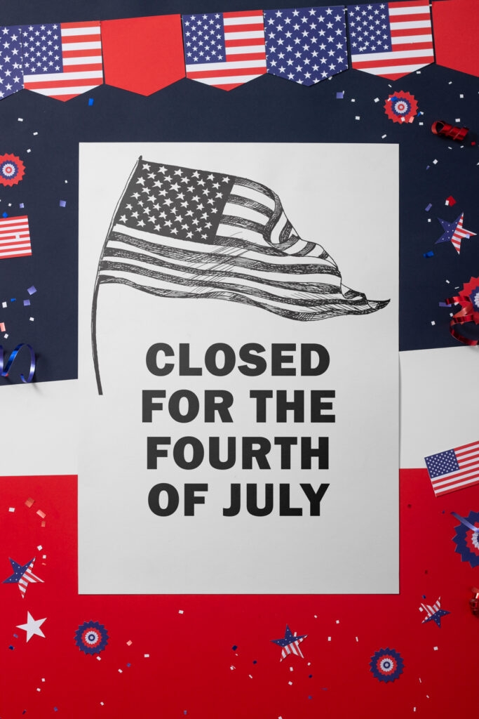 Printable closed for 4th of july sign template set 4 Mom Envy