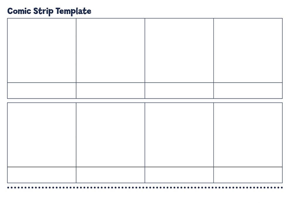 Printable Comic Strip Template Free Download And Print For You