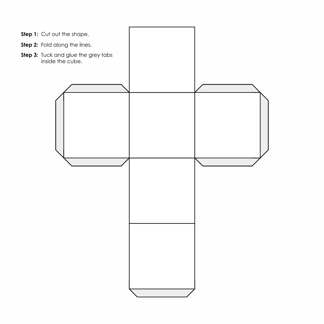 Printable Cube Template Fillable Form 2023