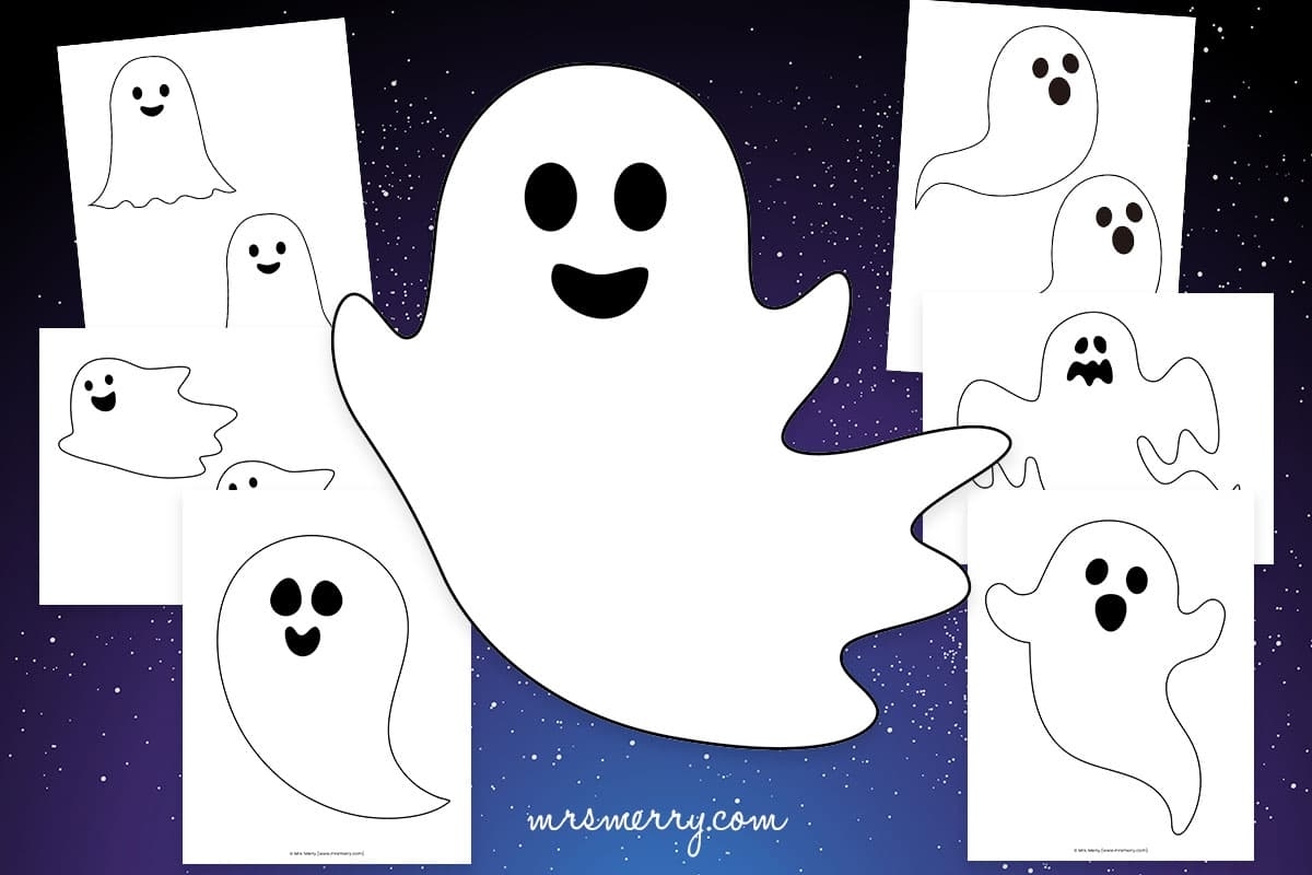 Printable Cute Ghost Template Free Printable