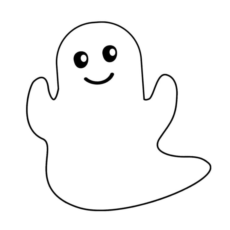 Printable Cute Ghost Template Free Printable