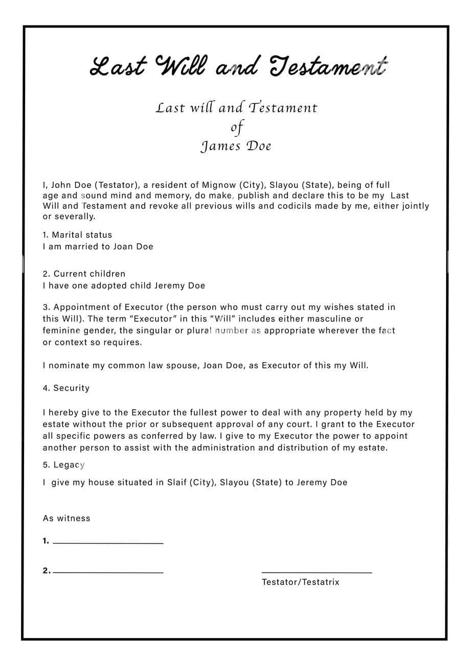 Printable Download Living Will Template Free Download And Print For You 