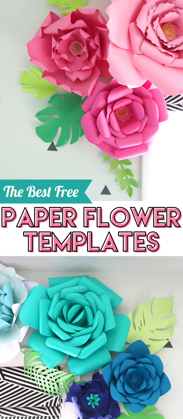 Printable Downloadable Free Cricut Paper Flower Template Printables 