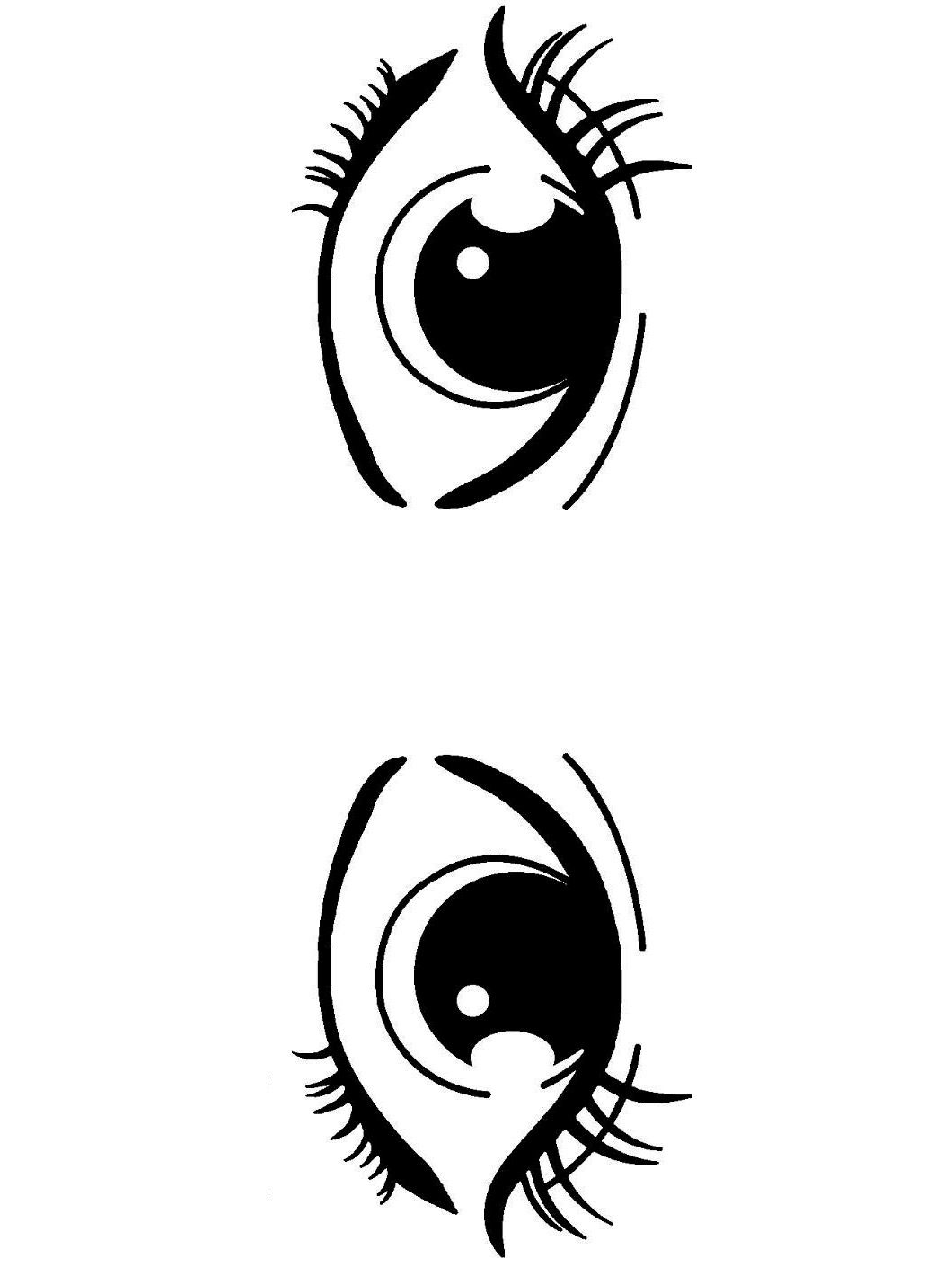 Printable Eyes Template Templates Hexagon