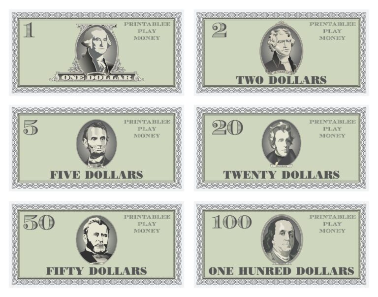 Printable Fake Money Template Printable Free Templates