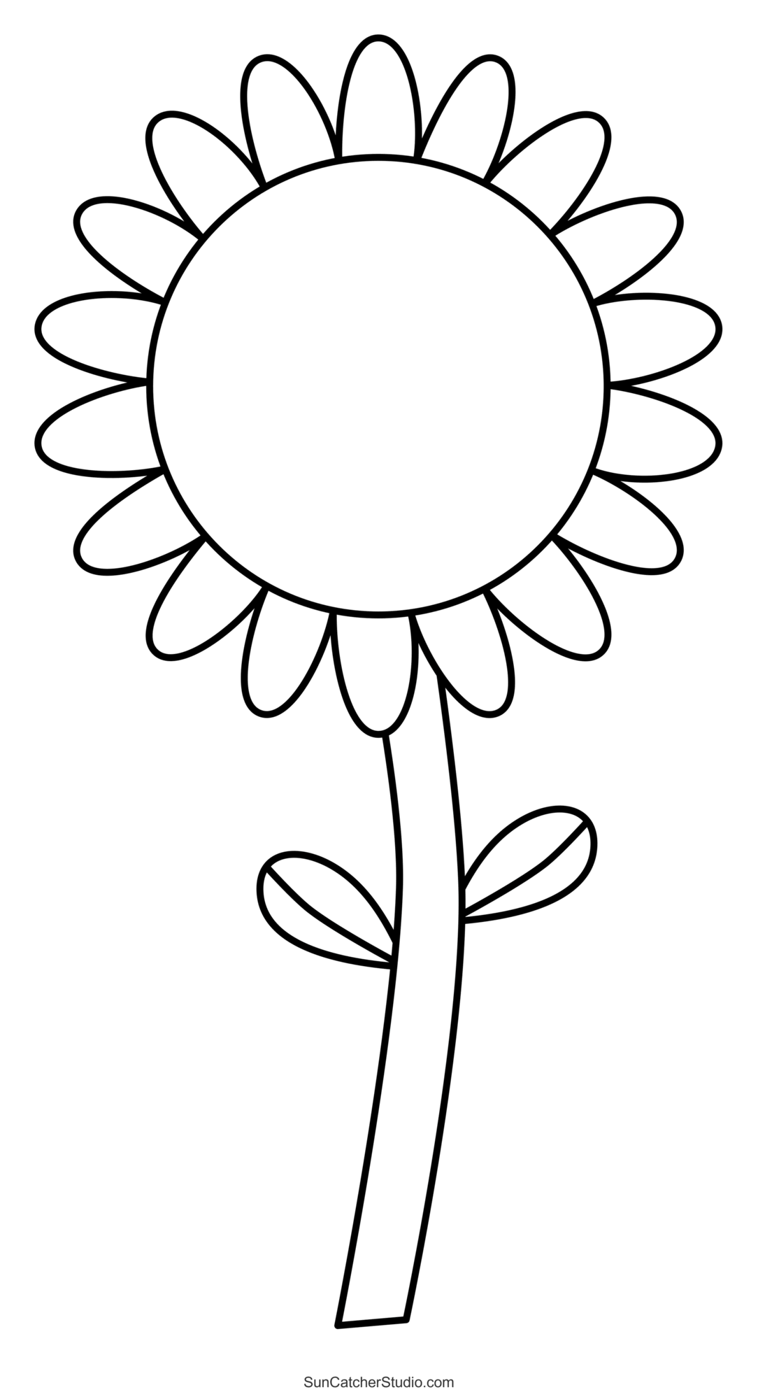 Printable Flower Template Pattern Pdf Free Printable