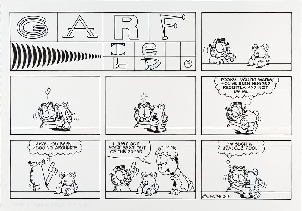 Printable Garfield Comic Strip Template Free Download And Print For You 