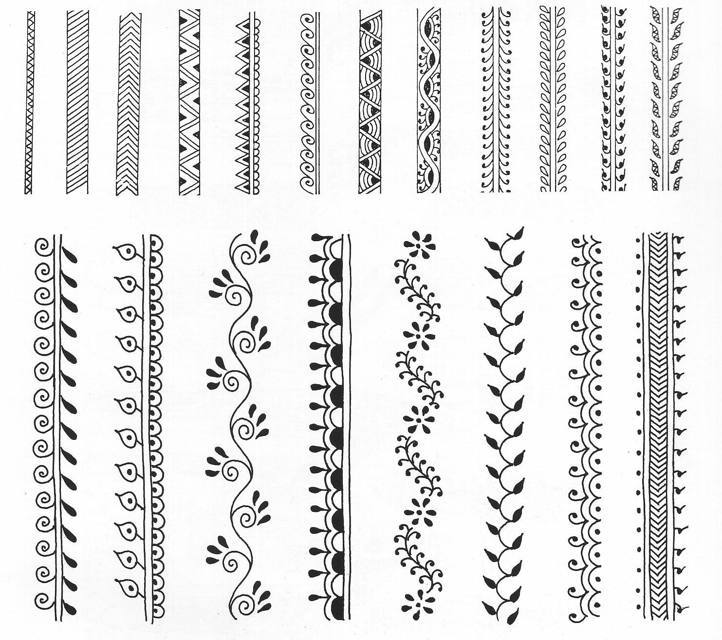 Printable Henna Templates Best Templates Resources