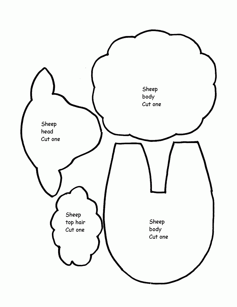 Printable Lamb Template