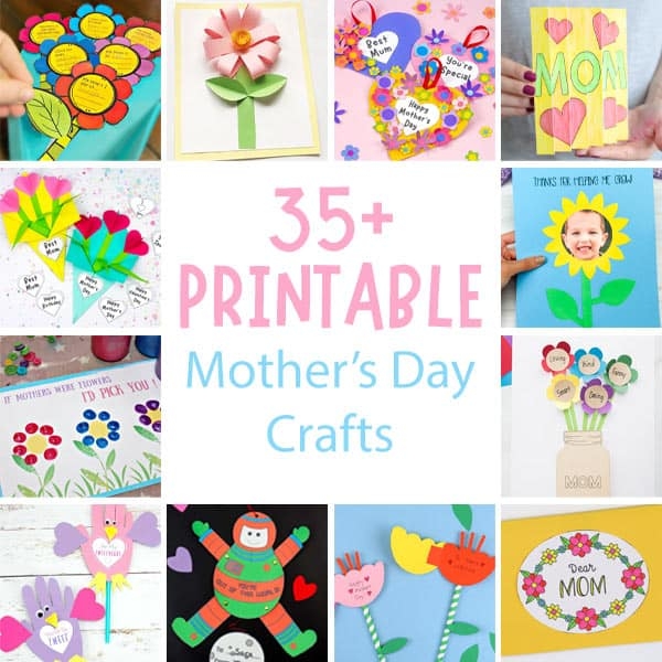 Printable Mother S Day Craft Template Free Printable