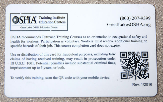 Printable Osha 30 Card Template Free Templates Printable
