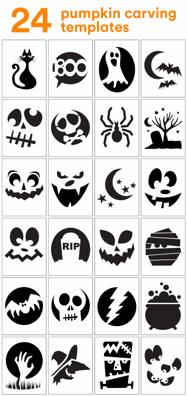 Printable Pumpkin Faces Templates Printable Templates