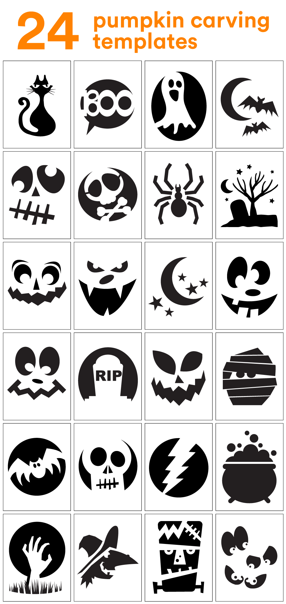 Printable Pumpkin Faces Templates Printable Templates