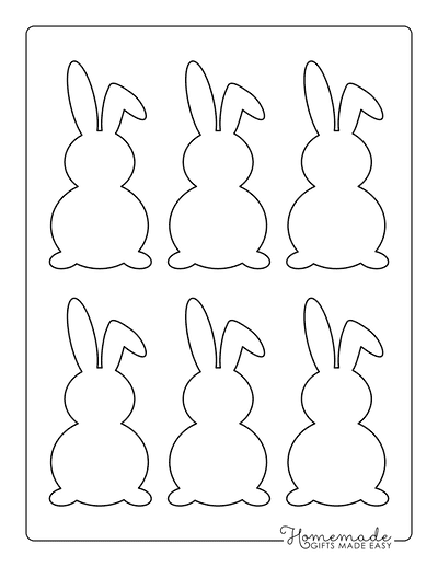 Printable Rabbit Template Free Printable Build A Bunny Craft For