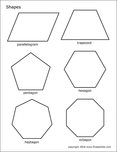 Printable Shape Templates Free Templates Free Printable Just 