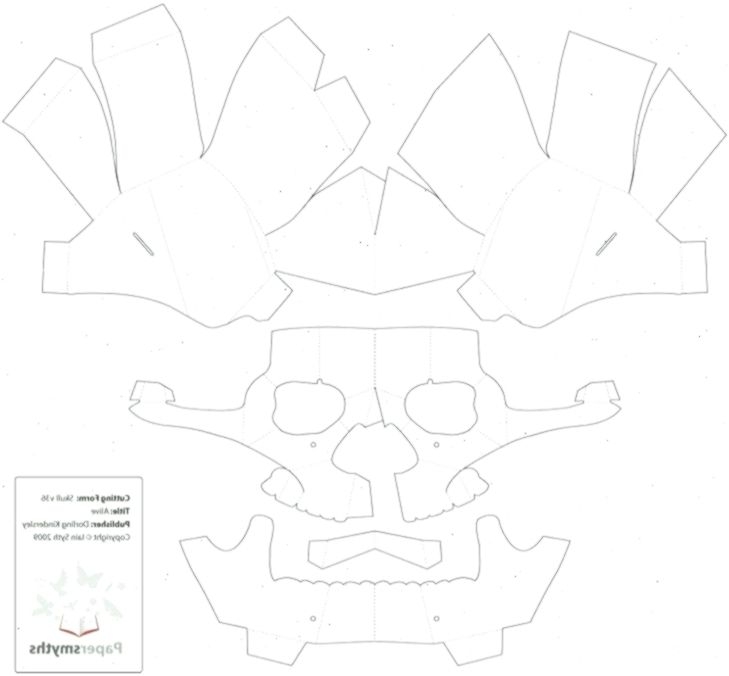 Printable Skull Template Content Calendar Template