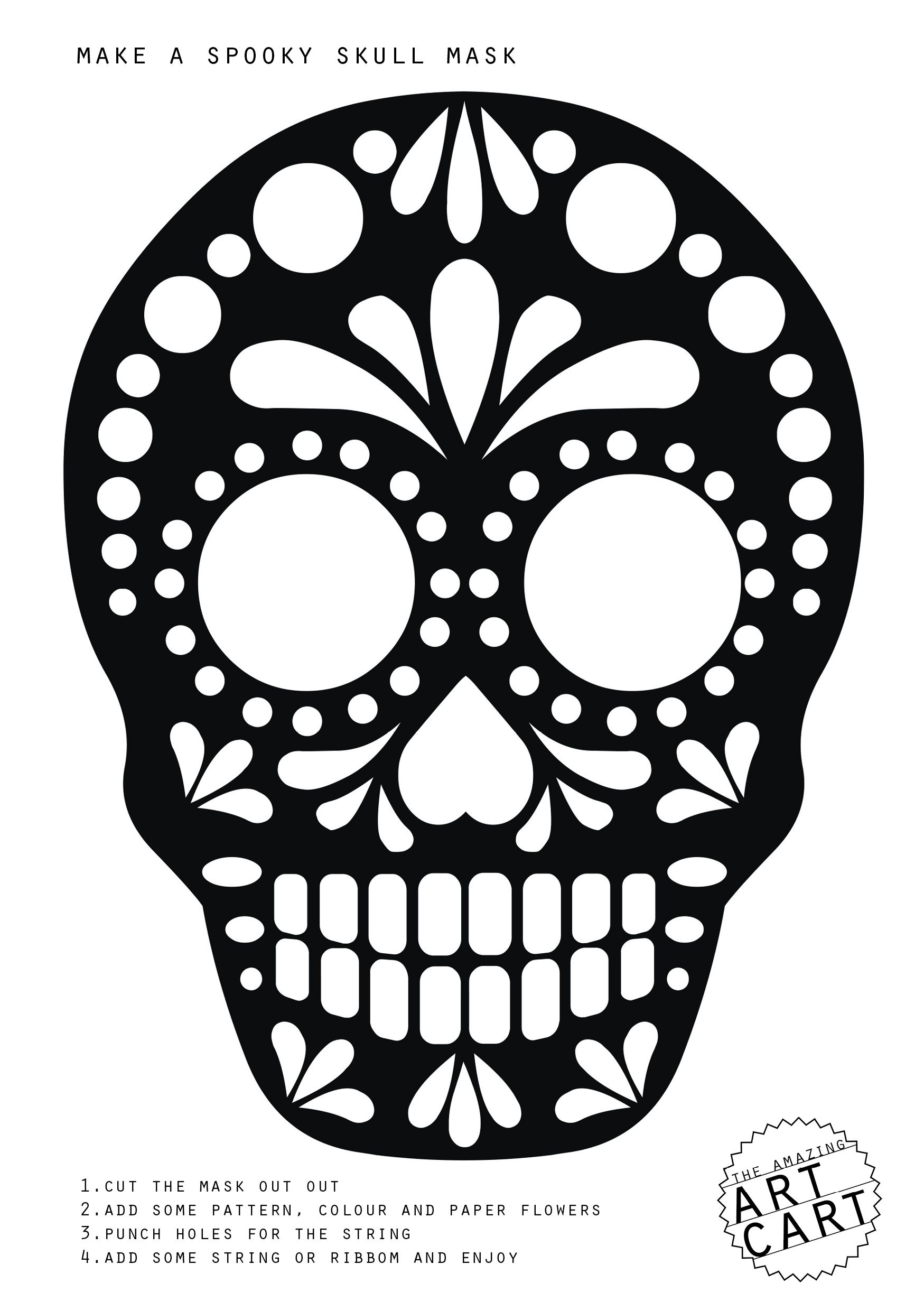 Printable Skull Template Printable New Year Banners