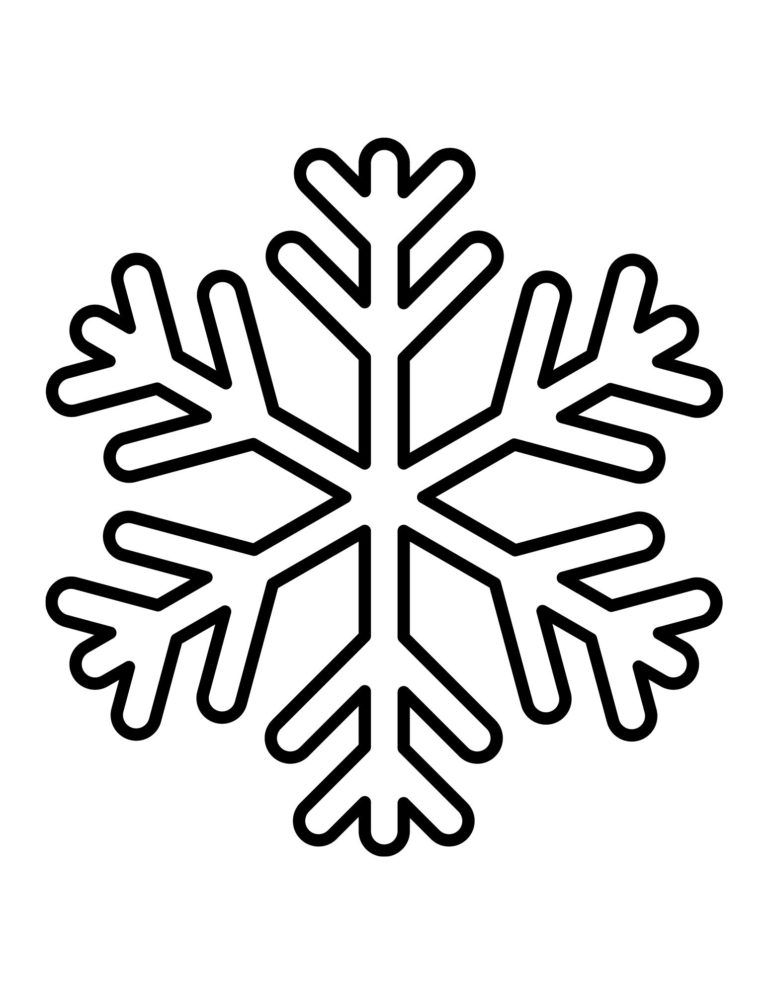 Printable Snowflake Templates Content Calendar Template