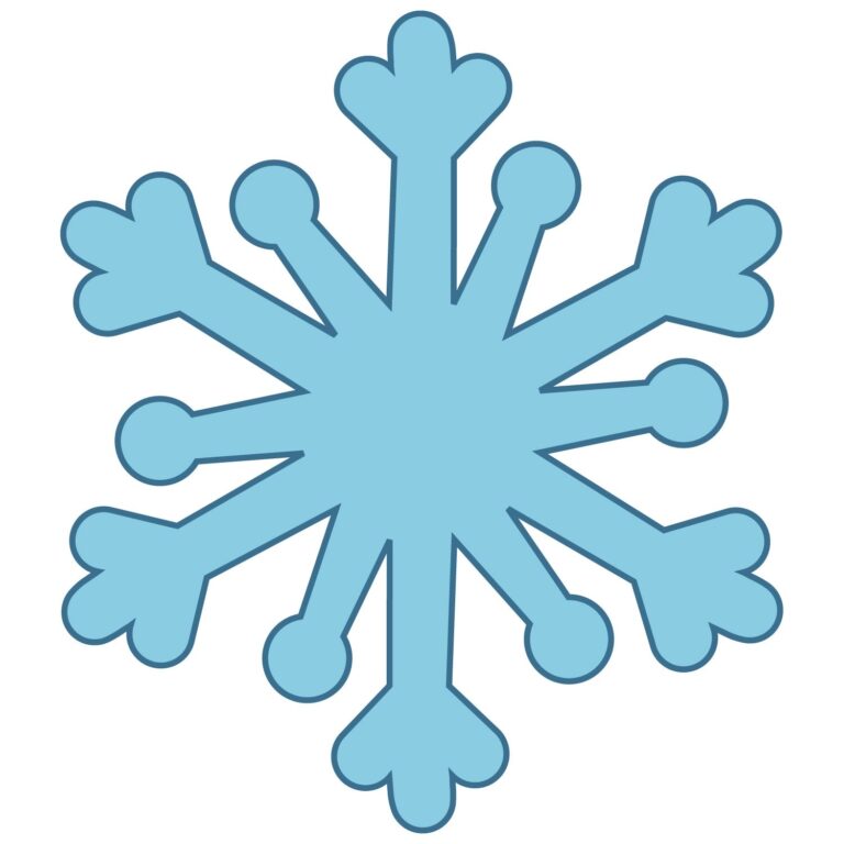 Printable Snowflakes Template