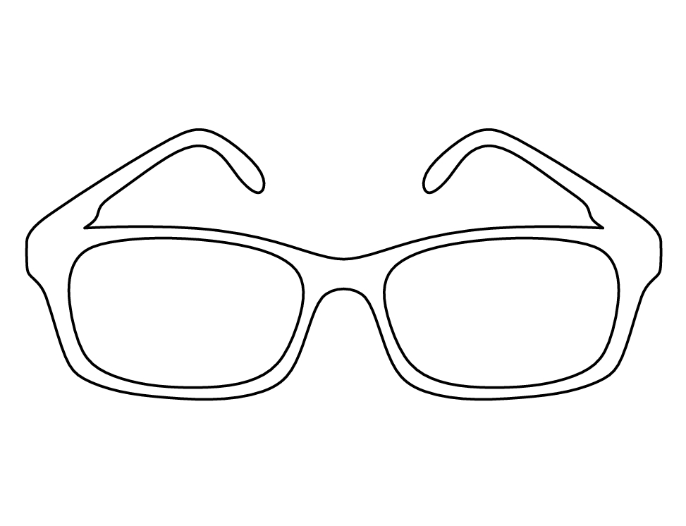 Printable Sunglasses Template Template insidethehood