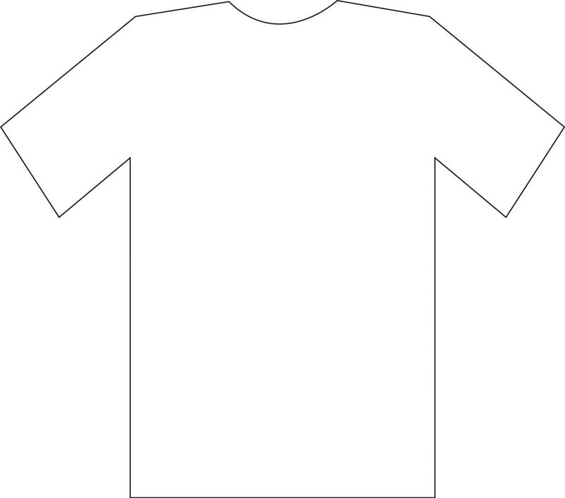 Printable T shirt Template Cliparts co