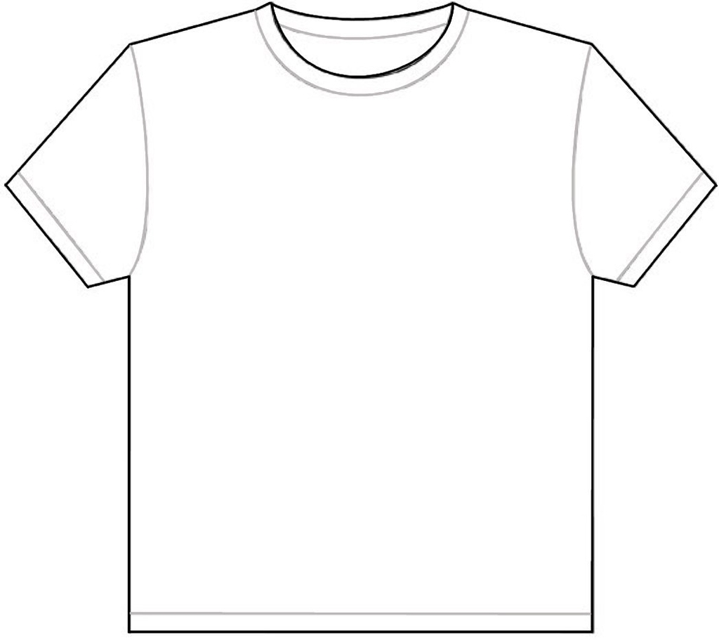 Printable T shirt Template Cliparts co