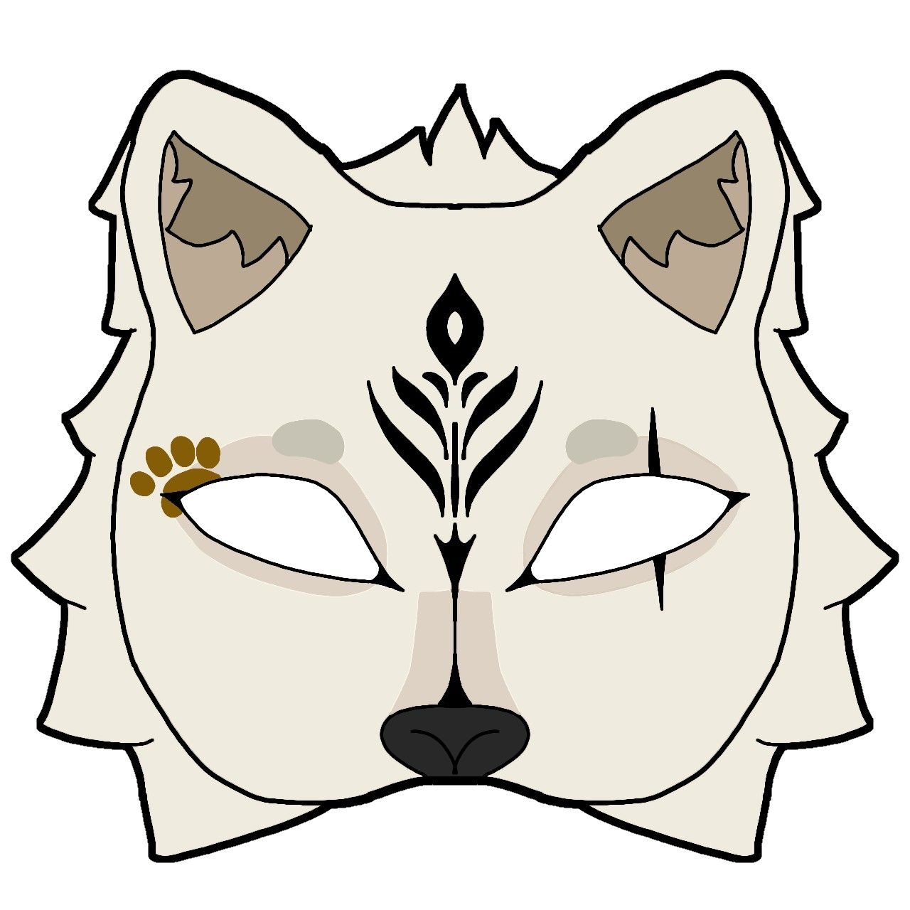 Printable Therian Mask Template Educational Printable Activities