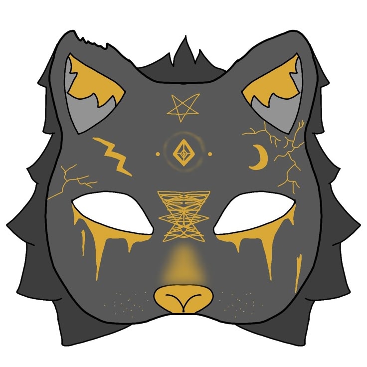 Printable Therian Mask Template Educational Printable Activities
