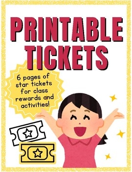 Printable Tickets Template By HenRyCreated TPT